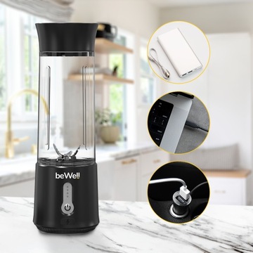 BLENDER BEZPRZEWODOWY beWell DO SMOOTHIE KOKTAJLI