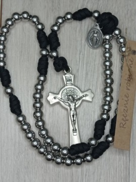 Парашютный шнур из нержавеющей стали черный 4мм WARRIOR OF MARY ROSARY
