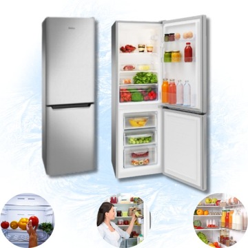 Lodówka AMICA KGCL384155E 144 cm srebrna Outlet A7825