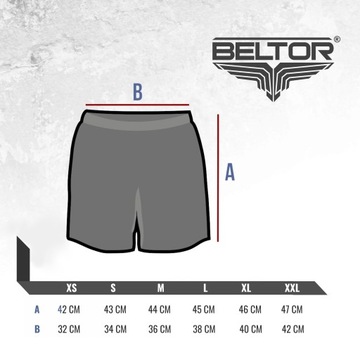 ШОРТЫ BELTOR СПОРТИВНЫЕ ТРЕНИРОВОЧНЫЕ GLADIATOR MMA KICKBOXING LIGHT, размер M