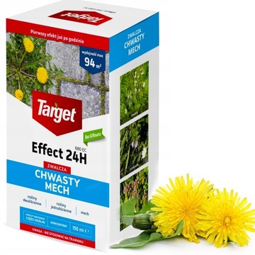 Target na chwasty mech EFFECT 24h ekologiczny bez glifosatu 150ml