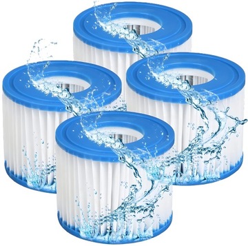 4x Filtr do Basenu Filtr do Pompy Basenowej Filtry do Basenu BESTWAY Typ II