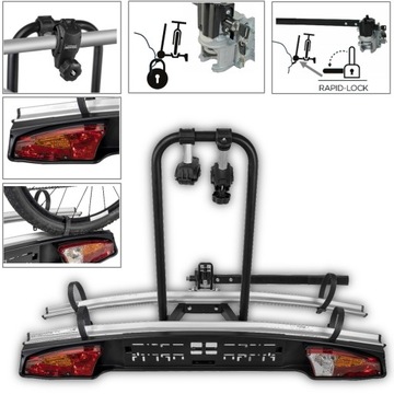 MENABO MERAK 2 RAPID BAGAŻNIK NA HAK 2 ROWERY 13