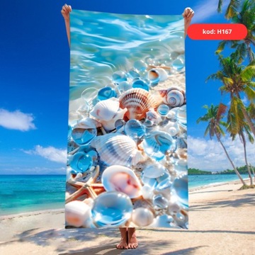 RĘCZNIK PLAŻOWY KĄPIELOWY MIĘKKI 140X70 MIKROFIBRA SZYBKOSCHNĄCY MIX WZORÓW