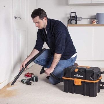 Evolution R15VAC 15л промышленный пылесос без мешка для влажной и сухой уборки