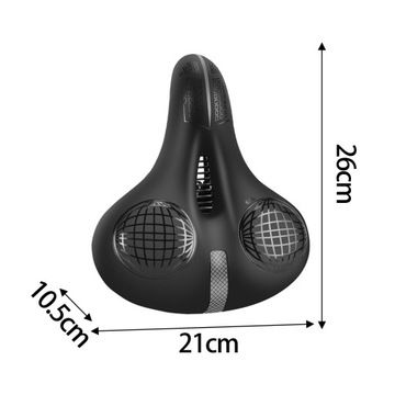 Велосипедное седло Мягкое седло для велосипедных аксессуаров Черно-белое