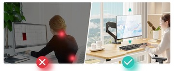 Спортивный настольный держатель для монитора 10-40 дюймов VESA 75x75/100x100 8 кг