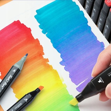 МАРКЕРЫ ДВУХСТОРОННИЕ, МАСЛЯНАЯ РУЧКА 168 ШТ. + СУМКА