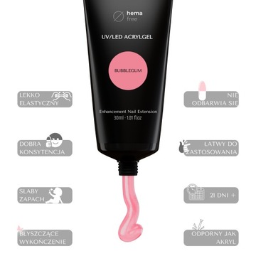 INLAQ Akrylożel Bubblegum 30ml