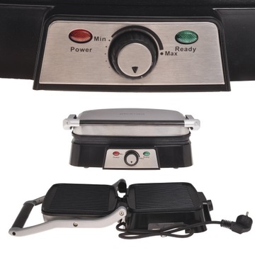 ЭЛЕКТРИЧЕСКИЙ ГРИЛЬ ТОСТЕР С АНТИПРИГАРНЫМ РАСШИРЯЕМЫМ 1500ВТ