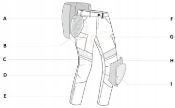 Мотоциклетные брюки Shima GIRO 2.0 MEN CAMO 38