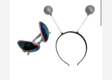 KOSTIUM KOSMITA ALIEN OPASKA OKULARY MARSJANIN