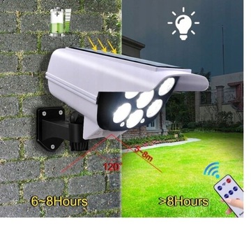 SOLARNA ATRAPA KAMERY+LAMPA 2w1+PILOT+CZUJNIK RUCH