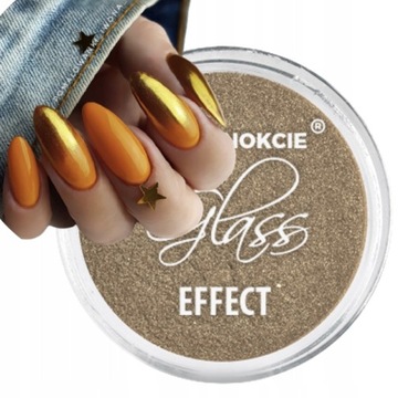 Pyłek efekt lustra Glass Effect Golden Nr 1