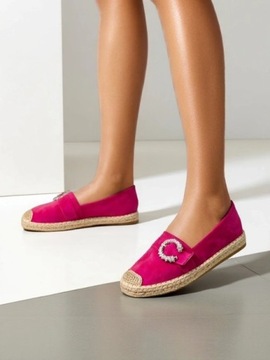 FUKSJOWE ESPADRYLE DAMSKIE AZUBBE 36