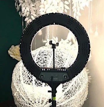 Кольцевая лампа 46 см, штатив для макияжа, тату-студии, 144 Вт-240 Вт, сумка, чехол