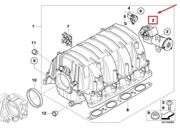 BMW 5 E60 INTAKE MANIFOLD MOTOR 7505805 11617505805