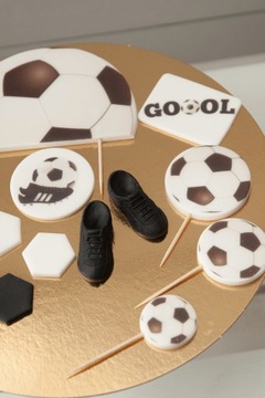 НАБОР украшений для торта ФУТБОЛ 16 шт.