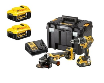 НАБОР КОМБИНИРОВАННОГО ЭЛЕКТРОИНСТРУМЕНТА DeWALT DCK2080P2T -QW DCD796+DCG405 5,0 Ач