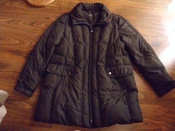 brązowa pikowana puchowa parka Samoon j nowa r.42