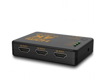 HDMI Switch 3D 4K Ultra HD 3 входа 25м + пульт дистанционного управления