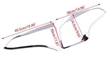 RÁMEC SVĚTLA ZADNÍHO DO TOYOTA RAV4 2016-2017