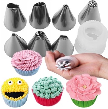 TYLKI CUKIERNICZE TYLKA DO DEKOROWANIA TORTÓW CIAST BABECZEK MUFFIN 8 SZTUK
