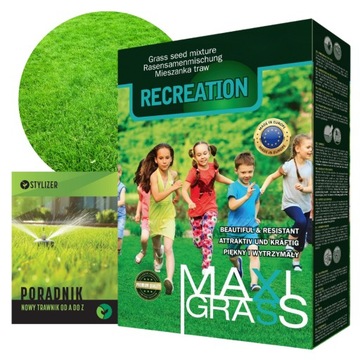TRAWA NASIONA Rekreacja Odporna na deptanie 1KG na 40m2 Recreation