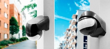 НАСТЕННЫЙ ДАТЧИК ДВИЖЕНИЯ, УГОЛ PIR, НАРУЖНЫЙ СВЕТОДИОД