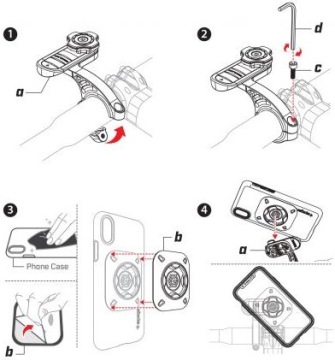 Крепление для велосипеда Spigen GearLock OutFront MF100