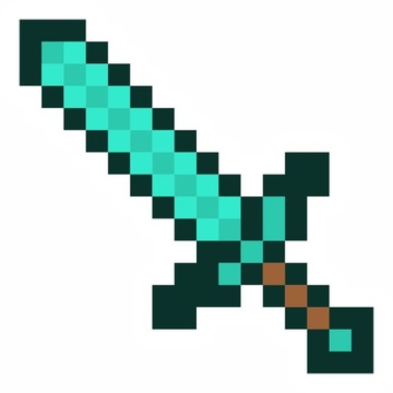 Naklejki na ścianę Minecraft Miecz Creeper Tnt