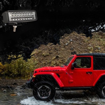 LAMPA ROBOCZA DWURZĘDOWA ŚWIATŁA PRZECIWMGIELNE DO SAMOCHODOWYCH TAŚM LED Ż