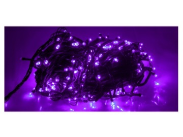 LAMPKI DEKORACYJNE 100 LED CHOINKOWE FIOLETOWY