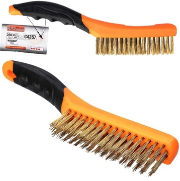 ЩЕТКА ОТ Ржавчины ЛАТУННАЯ ПРОВОЛОКА 4 РЯДА C4357