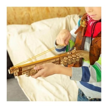 PUZZLE 3D STRZELBA PISTOLET NA GUMKI ROBOTIME