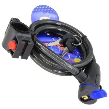 ВЕЛОСИПЕДНЫЙ ТРОСОВОЙ ЗАМОК ВЕЛОСИПЕДНЫЙ ЗАМОК КЛЮЧ БЕЗОПАСНОСТЬ