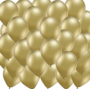 Balony Glossy Gold 50szt