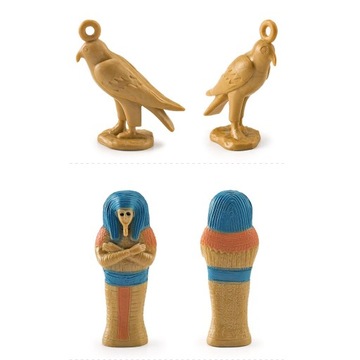 12 фигурок древнего Египта, разноцветные модели египетской цивилизации, маленькие