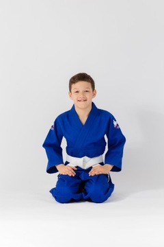 Uone strój do judo 120cm/350GSM koloru niebieskiego | Worek i pas GRATIS!!!