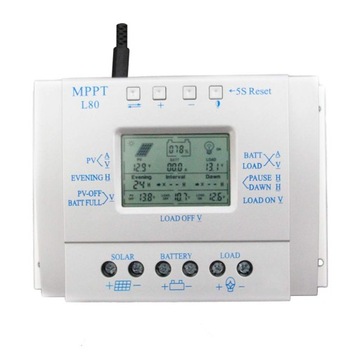 PWM 80A REGULATOR ŁADOWANIA SŁONECZNEGO LCD