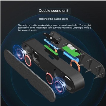 Беспроводной Бумбокс Hi-Fi Bass Bluetooth-динамик Красный