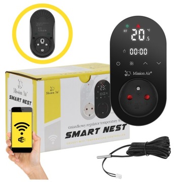 Gniazdkowy termostat temperatury TIMER WiFi SMART