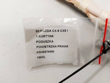 MAZDA CX-5 CX5 I 1 ZÁVĚS AIRBAG ULOŽENÍ VZDUCHOVÁ PRAVÁ KD4557KM0