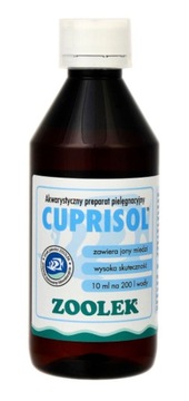 ZOOLEK CUPRISOL 250ml NA PLEŚŃ OODINIUM I GLONY