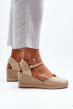 ESPADRYLE БОСОНОЖКИ НА ТЕЛЕТЕ ИЗ ДЖУТОВОЙ ЗАМШИ БЕЖЕВЫЙ 40