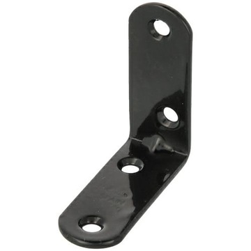 Kątownik Łącznik budowlany czarny stalowy 50x50x19mm