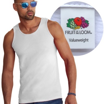 KOSZULKA T-SHIRT NA RAMIĄCZKACH FRUIT white M