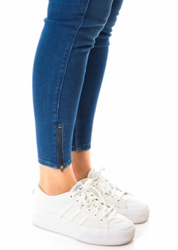 LEE spodnie SKINNY blue SCARLETT CROPPED _ W29 L35