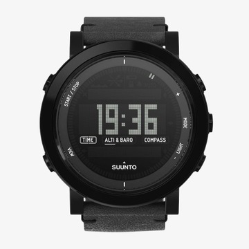 Suunto Essential Ceramic All Black skórzany pasek