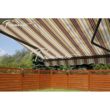 Террасная маркиза АНТРАЦИТ 300х250 Бежево-Бордовый PREM